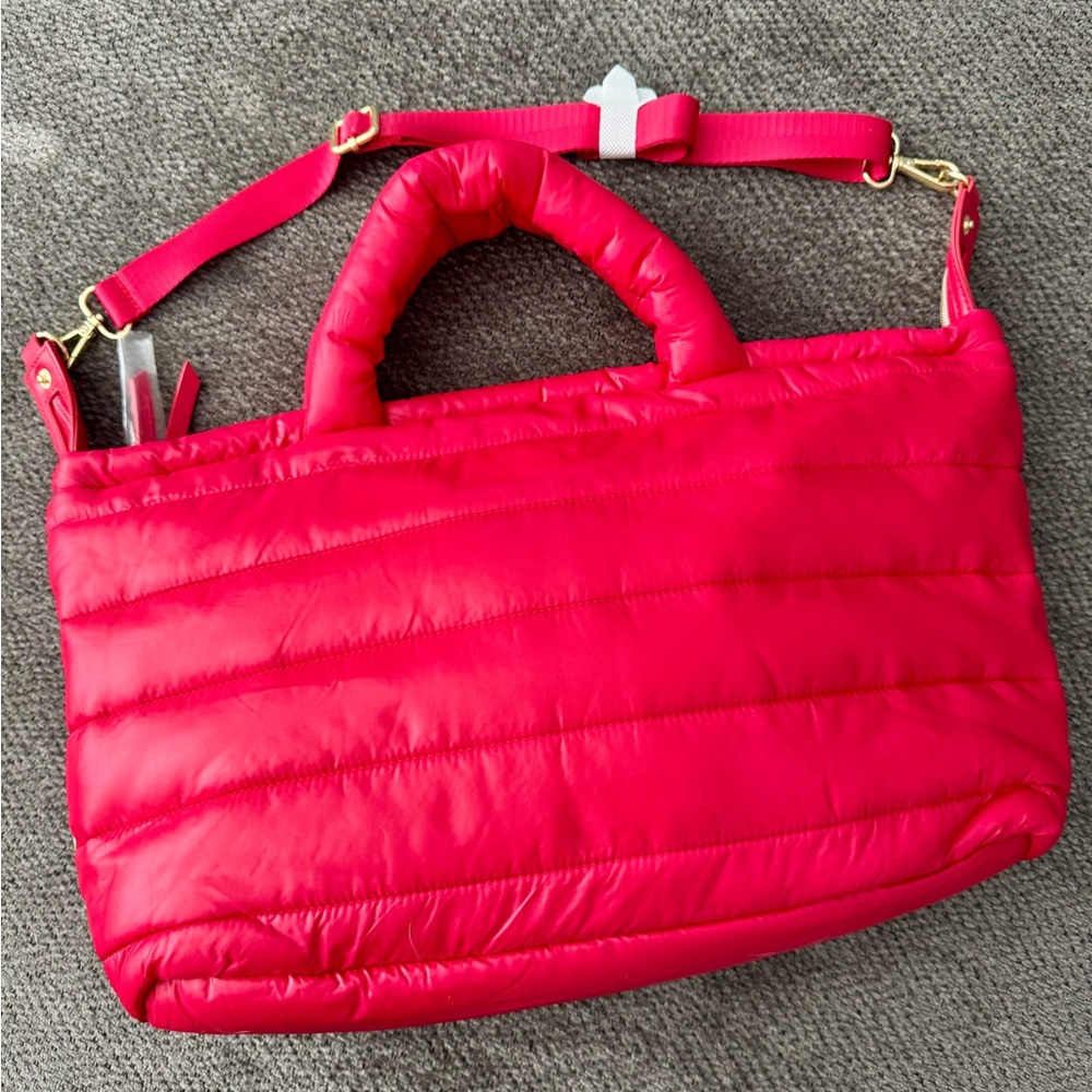 Estée Lauder Puffer Weekender Satchel Bag